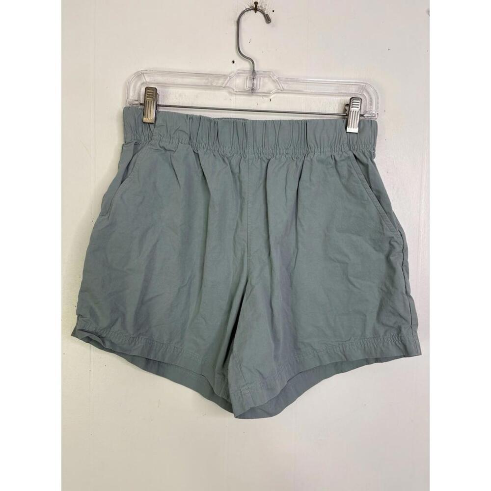 Zyia Shorts Womens M Medium Pull On Cotton Hiking 5 Inch Elastic Waist Trails